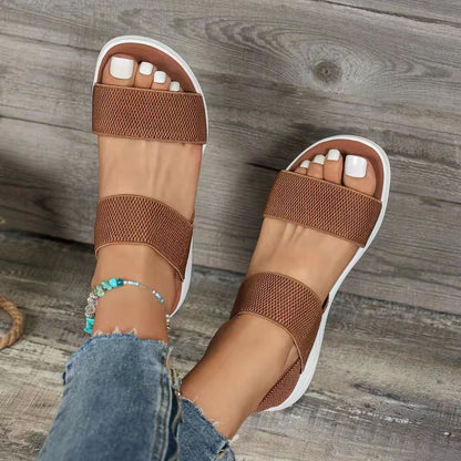 GRW Women Sandals Summer Comfortable Casual Elastic Strap