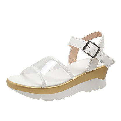 GRW Arch Support Sandals Women Memory Foam Clear Ankle Strap EVA Plus Size Unique Summer