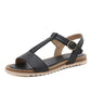 GroovyWish Women Retro Flat Sandals Supportive T-strap Buckle Summer Fashion 2023