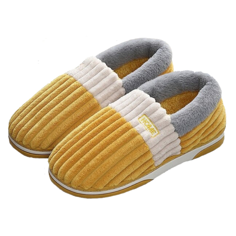 Groovywish Men Back Wrap Slippers Washable Winter Shoes