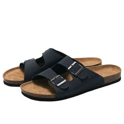 Groovywish Suede Orthopedic Sandals For Men Arch Support Slides