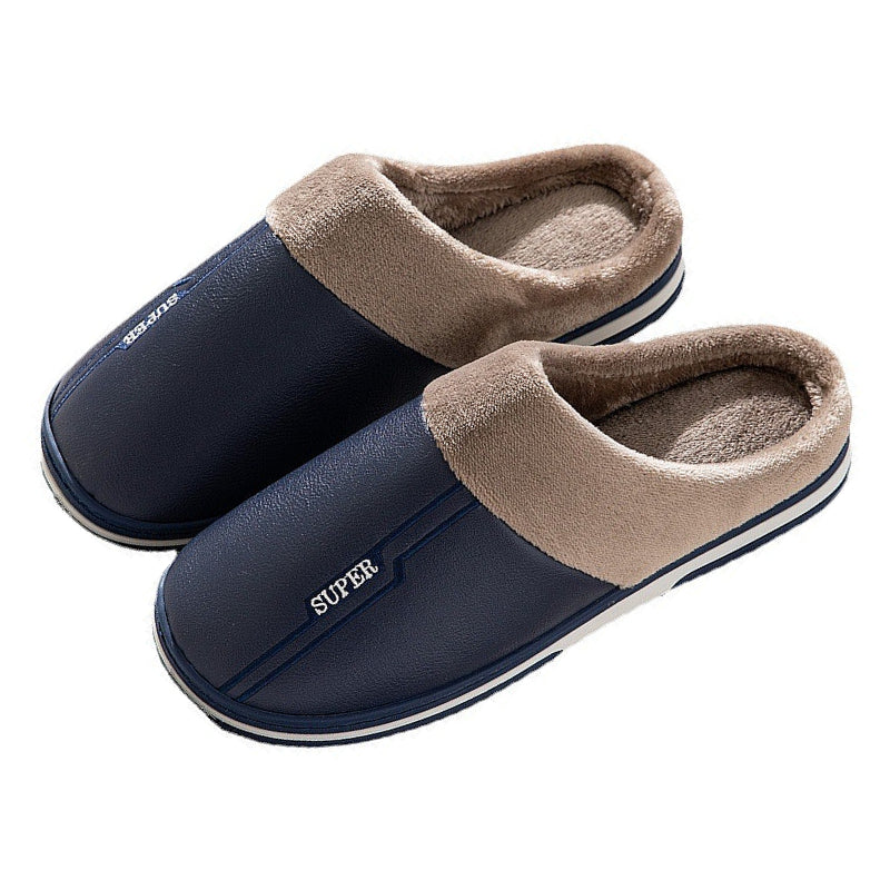 Groovywish Plus Size Winter Slippers Men Home Footwear