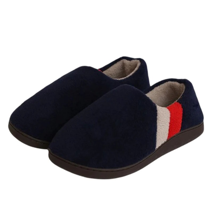 Groovywish Men Short Plush Winter Slippers Comfy Casual Home Footwear