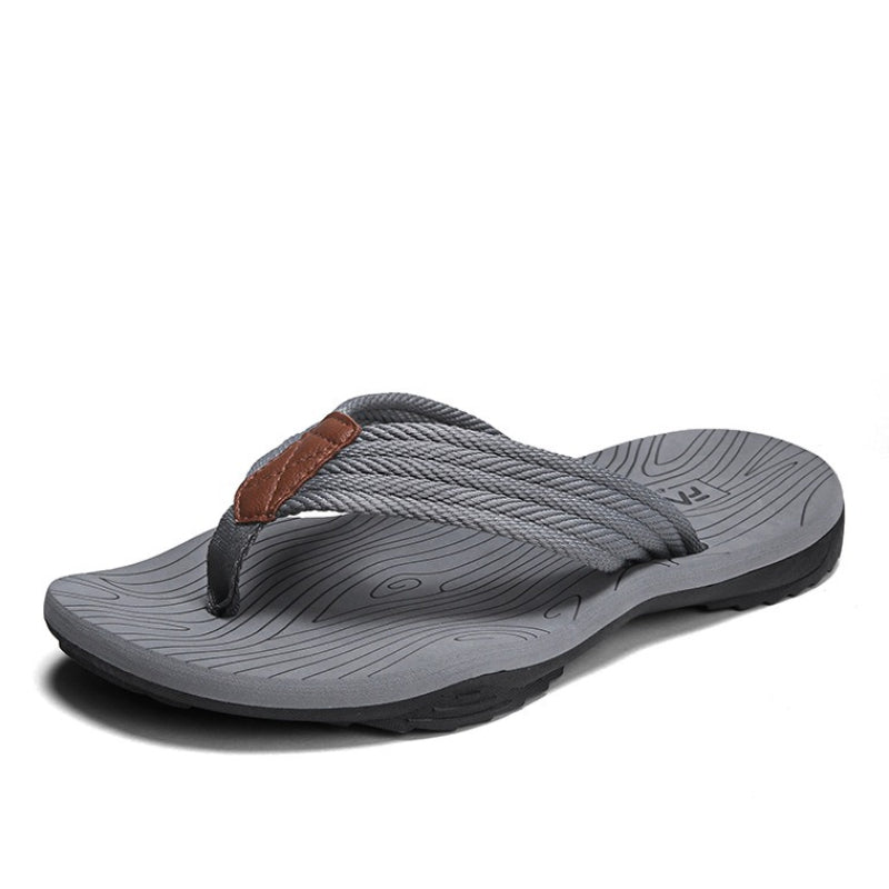 GRW Best Orthopedic Sandals For Men Nonslip Flip-flops Fabric Thongs Summer Beach