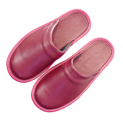 Groovywish Leather Flat Men Slippers Light Odorless Leisure Shoes