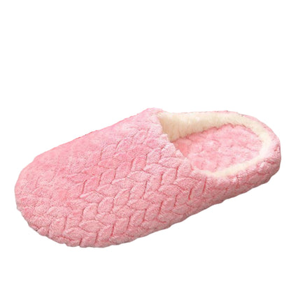 Groovywish Men Anti-slip Warm Soft Winter Home Slippers