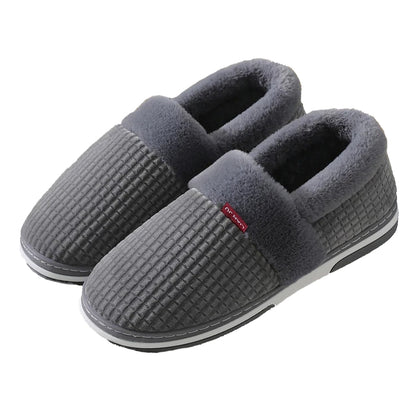 Groovywish Men Colorful Home Fur Slippers Winter Shoes