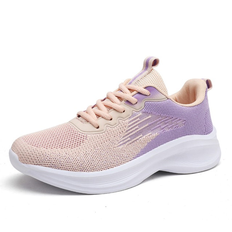 GroovyWish Women Orthopedic Shoes Thick Sole Gradient Colorful Sports Sneakers