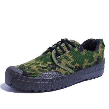 Groovywish Men Orthopedic Shoes Camouflage Canvas Sneakers