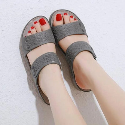 GRW Leisure Sandals Women Cushioned EVA Sole Breathable Vintage Slides Basic Summer