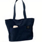 GroovyWish Tote Bag Large Capacity Canvas Solid Designer Bag For Women