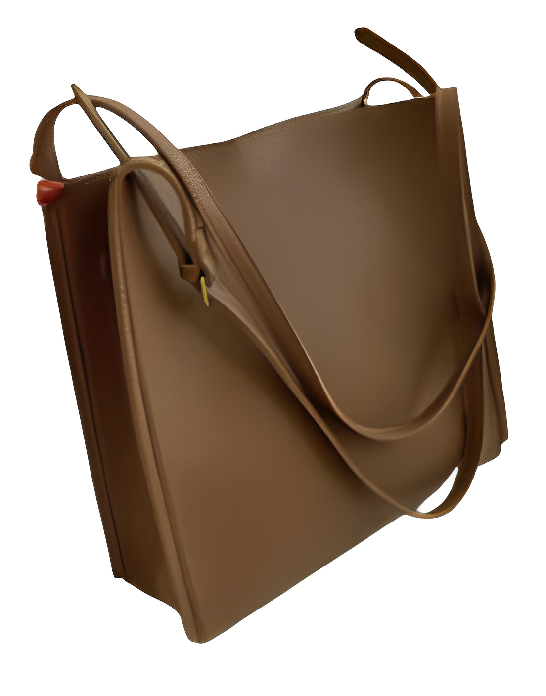 GroovyWish Tote Bag Genuine Leather Large Storage Solid Color Shoulder Tote Bag For Women