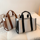 GroovyWish Tote Bag Large Capacity ShoulderBag Simple Stripped HandBag Crossbody Bag For Women