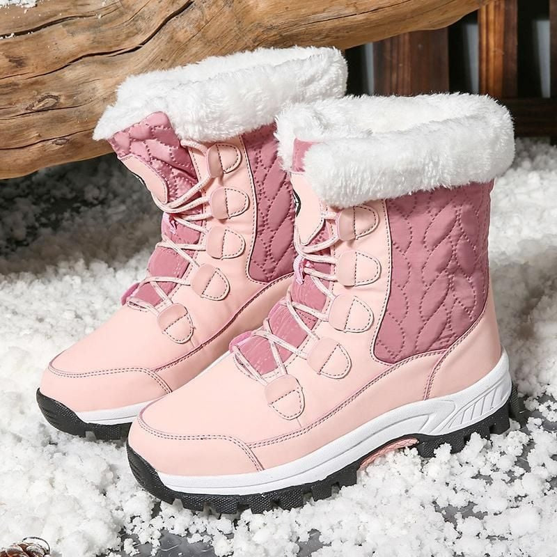 Groovywish Snow Boots Women Winter Keep Warm Water-proof Shoes