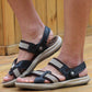 GRW Orthopedic Sandals Men Leather Comfortable Summer Arch Support